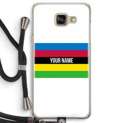 WK Wielrennen: Samsung Galaxy A5 (2016) Transparant Hoesje met koord