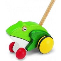 Pintoy Houten Duwstok Kikker Pintoy Houten Duwstok Kikker