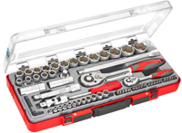 Connex Dopsleutelset Profi 1/2+1/4 67Dlg - COX580267