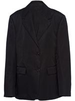 Prada blazer à plaque logo - Noir Prada blazer à plaque logo - Noir