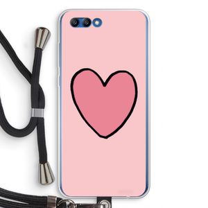 Hartje: Honor 10 Transparant Hoesje met koord