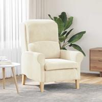 Fauteuil Crème 76 x 94 x 102 cm Fluweel