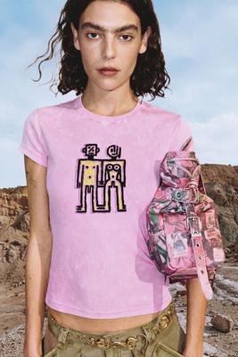 T-shirt met korte mouwen met print - RED - XL