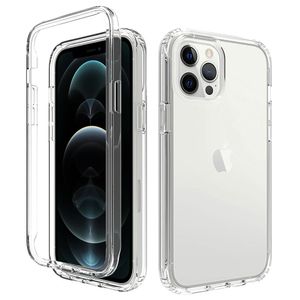 iPhone 11 hoesje - Full body - 2 delig - Shockproof - Siliconen - TPU - Transparant