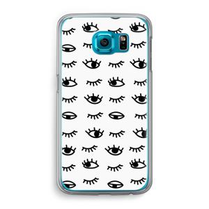 Eye pattern #2: Samsung Galaxy S6 Transparant Hoesje