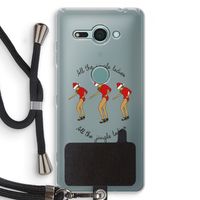 Jingle Ladies: Sony Xperia XZ2 Compact Transparant Hoesje met koord