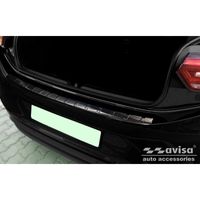 Zwart RVS Bumper beschermer passend voor Volkswagen ID.3 2020- 'Ribs' AV245290