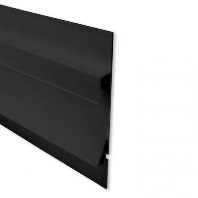 Gipsplaat profiel LED verlichting TBP12 zwart 200cm voor indirect licht wand of plafond prijs p/m