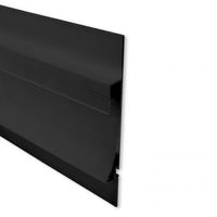 Gipsplaat profiel LED verlichting TBP12 zwart 200cm voor indirect licht wand of plafond prijs p/m