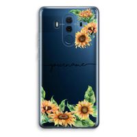 Zonnebloemen: Huawei Mate 10 Pro Transparant Hoesje