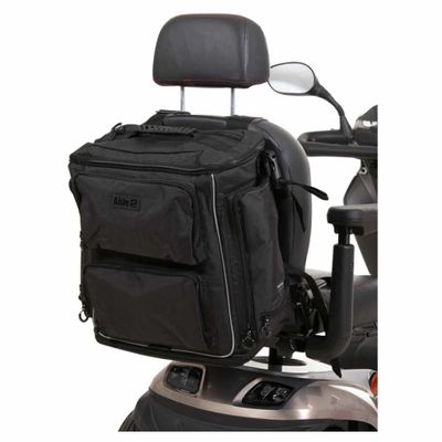 Torba Luxe rolstoeltas & scootmobieltas | Met opbergvak voor wandelstok | Zwart | PR34061-BK