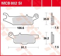 TRW Remblokken, en remschoenen voor de moto, MCB802SI Sinter offroad - thumbnail