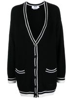 MSGM cardigan à bords contrastants - Noir