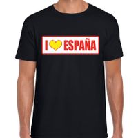 I love Espana / Spanje landen t-shirt zwart heren