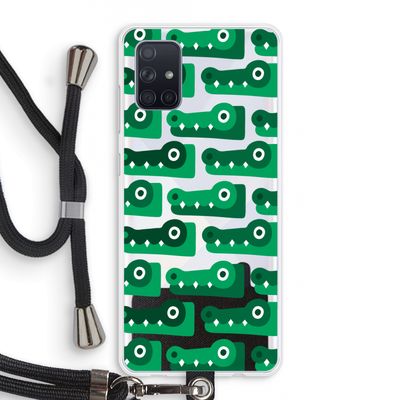 Crocs: Samsung Galaxy A71 Transparant Hoesje met koord