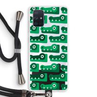 Crocs: Samsung Galaxy A71 Transparant Hoesje met koord Crocs: Samsung Galaxy A71 Transparant Hoesje met koord