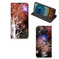 Nokia X20 | X10 Hippe | Standcase | Vuurwerk