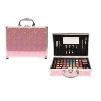 Casuelle make-up koffer roze met vlinders