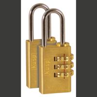 Kasp K11020D2 Hangslot Goud-geel Cijferslot