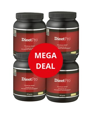Actie pakket: 4 potten DieetPro voor €77,90