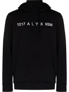 1017 ALYX 9SM hoodie à logo imprimé - Noir