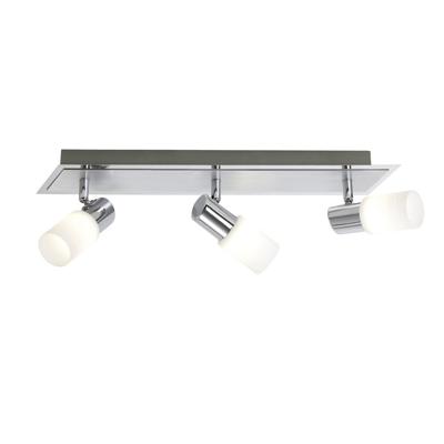 Trio Design plafondspotSeries 8214 Beam 3-lichts metaalgrijs met chroom - 821410305