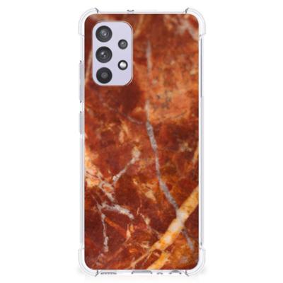Samsung Galaxy A32 4G | A32 5G Enterprise Editie Anti-Shock Hoesje Marmer Bruin Samsung Galaxy A32 4G | A32 5G Enterprise Editie Anti-Shock Hoesje Marmer Bruin
