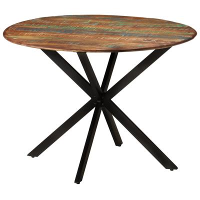 Eettafel 110x78 cm massief gerecycled hout en staal