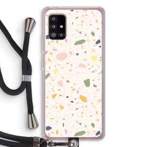 Terrazzo N°21: Samsung Galaxy A51 5G Transparant Hoesje met koord