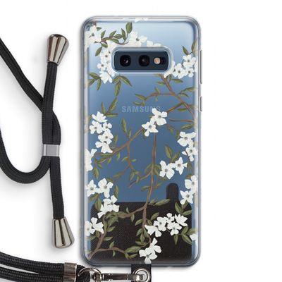 Blossoming spring: Samsung Galaxy S10e Transparant Hoesje met koord