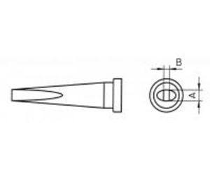 Weller LT-M Soldeerpunt Beitelvorm, lang Grootte soldeerpunt 3.2 mm Inhoud: 1 stuk(s)