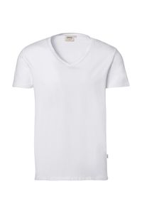 Hakro 272 V-neck shirt Stretch - White - L