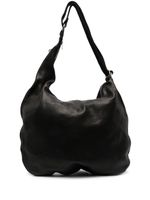 Guidi sac porté épaule en cuir - Noir