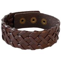 LGT JWLS Verstelbare Leren Armband in Bruin