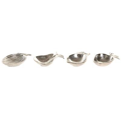 Valet Tray Home ESPRIT Zilverkleurig Aluminium Shabby Chic 16 x 10 x 4 cm