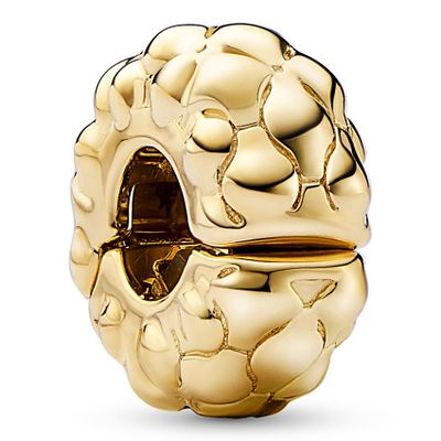 Pandora 762716C00 Bedel Clip-Stopper Fixed zilver-siliconen zilver goudkleurig