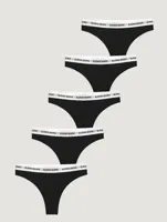 5-pack dames strings - Classic - Katoenen vrouwen strings