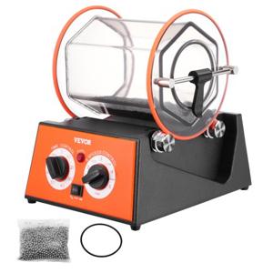 VEVOR Polijsttrommel Sieraden Polijstmachine 5 kg Rotary Tumbler Oppervlakpolijstmachine 60 W Sieraden Polijsten Rotary Tumbler Instelbare Tijd & Snelheid Polijstmachine Kogelmolen voor Goud Zilver Etc.