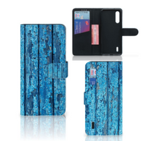 Xiaomi Mi 9 Lite Book Style Case Wood Blue