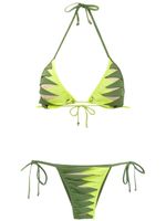 Amir Slama printed bikini - Vert - thumbnail