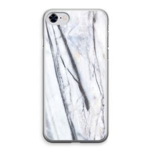 Gestreepte marmer: iPhone 8 Transparant Hoesje