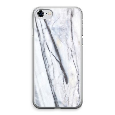 Gestreepte marmer: iPhone 8 Transparant Hoesje