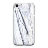 Gestreepte marmer: iPhone 8 Transparant Hoesje