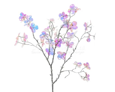 Decoratietak met Bloemen Parelmoer 80cm