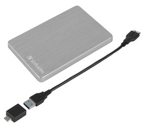 Verbatim Stor n Go 1 TB Externe harde schijf (2,5 inch) USB 3.2 Gen 1 Zilver 53663