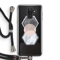 Creatieve toets: Samsung Galaxy J8 (2018) Transparant Hoesje met koord