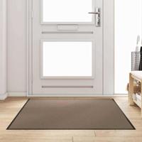 Deurmat Beige en zwart 120 x 180 cm Polypropyleen en vinyl