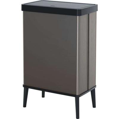 Vändbar hörnsoffa - 4 sittplatser - GODIS - Grå tyg - Förvaring - 297 x 148 x 85 cm - CASAPY