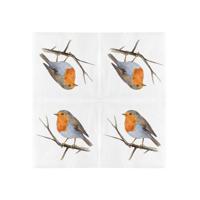 Esschert Design servetten roodborst 33cm