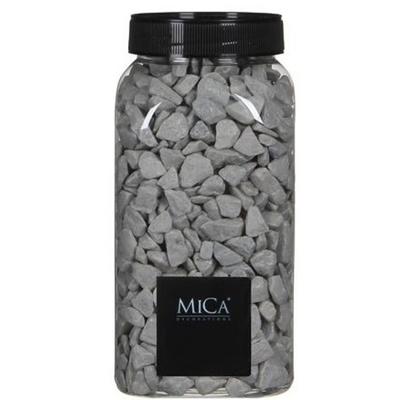 Mica Decorations decoratie steentjes - grijs - 1 kilo - 650ml - hobby steentjes Mica Decorations decoratie steentjes - grijs - 1 kilo - 650ml - hobby steentjes